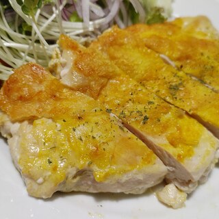 ストウブDe〜パリ皮チキンのカレー風味